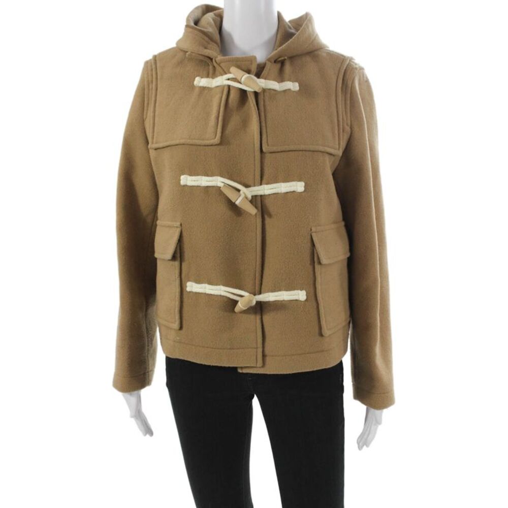 JW Anderson Womens Basic Jacket Beige Toggle Polyester Long Sleeve Size XS